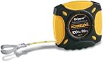Komelon USA 9901IM Gripper Closed Case Long Tape Measure Inch/Metric Scale with Nylon Coated Steel Blade, 100-Inch by 3/8-Inch