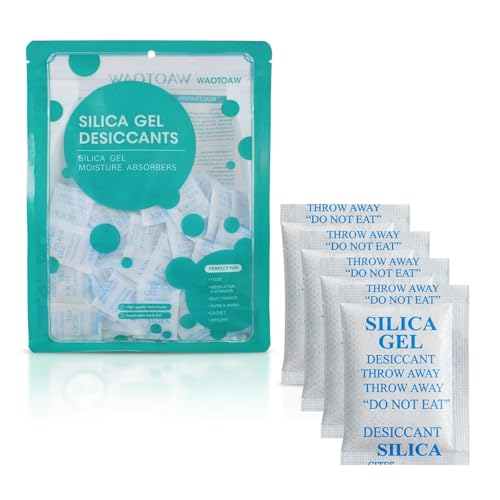 2 Gram 500 Pack Desiccant Packs for Storage, Premium Food Grade Silica Gel Packets - Rechargeable Moisture Absorbers for Safes, Food & Electronics