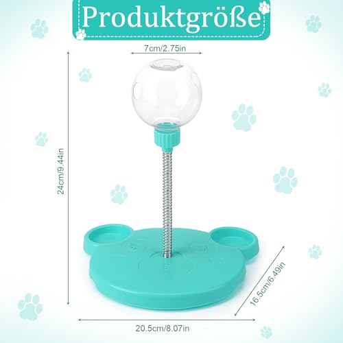 Partideal Interaktives Hundespielzeug, Wackelndes Hunde Leckerli Spielzeug, Snackball für Hunde Katzen, Futterautomat Spielzeug Futterball Slow Feeder Hund Feeder Ball