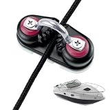 Boat Cleat – Abrazadera de bola de aleación de aluminio, Fast Entry Universal Marine Dock Rope Cleat for Canoe, Kayak, Dinghy And Sailboats Mooring, Durable Cam Style Clamp for Outdoor Boating Use