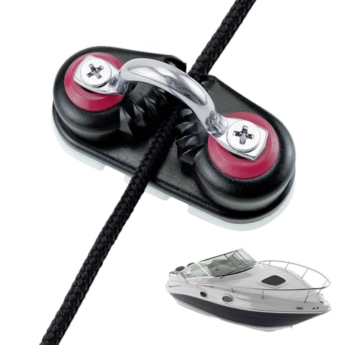 Boat Cleat - Aluminum Alloy Ball Bearing Rope Clamp, Fast Entry Universal Marine Dock Rope Cleat for Canoe, Kayak, Dinghy and Sa
