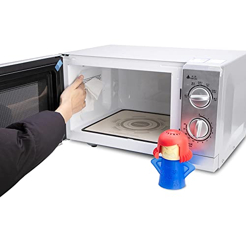 Bell Dream Angry Mama Microwave Cleaner Kitchen Cleaning Gadgets High Temperature Easily Crud in Minutes Steam Cleans with Vinegar and Water for Kitchen