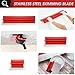 suokoun Skimming Blade Set, 10, 16 & 24 Inch Skimming Blade with 28-62 Inch Extension Handle, Professional Drywall Finishing Tools for Drywall/Wallboard