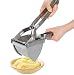 Produktbild Kartoffelpresse, Triangle Edelstahl Kartoffelpresse Fruit Mincer Küchenwerkzeug mit runden Löchern, Anzug für Zuhause und Restaurant, 28 x 8 x 10,5 cm