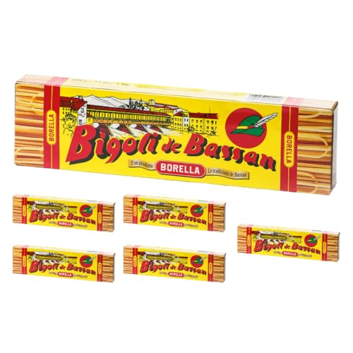 Borella Bigoli de Bassan, Pasta Tipica Veneta, 6 Confezioni da 500g, Spaghettoni Tradizionali Pasta di Semolato di Grano duro