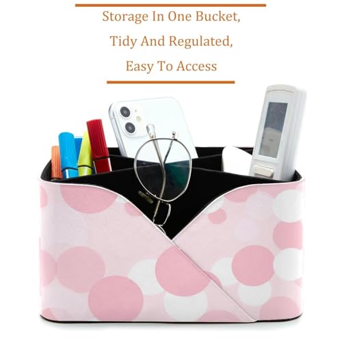 Porte-stylos rectangulaire rose géométrique pour papeterie de bureau - 3