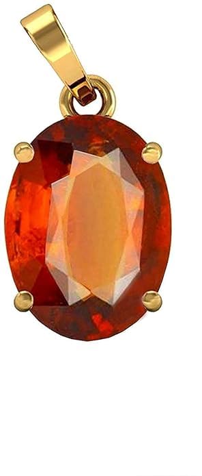 Grenat hessonite authentique 6 cts pendentif ésotérique en détox énergétique Rahu