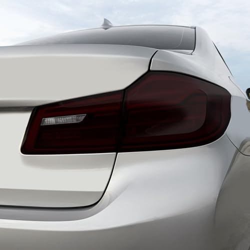 SlickMod PreCut Vinyl Smoke Tint for 2017-2020 BMW 5 Series G30 Tail Light (Dark Smoke, 2. Taillight Cutout)