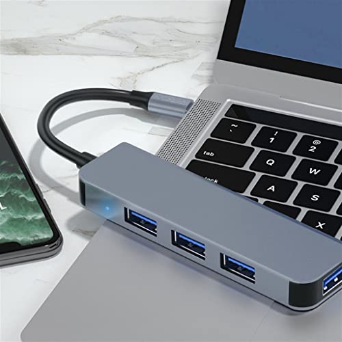 Estación de acoplamiento Type-C USB 3.0 adaptador multipuerto para laptop y celular 3