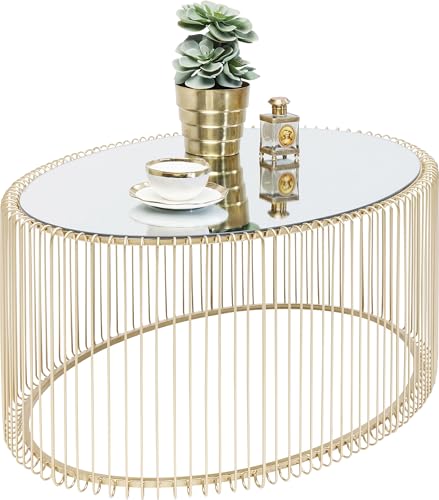 Kare Design Couchtisch Wire Uno, Brass, Wohnzimmertisch,...
