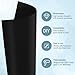 Black Plastic Roll 16x96In 0.8mm Thick Hard Polypropylene Flexible Plastic Sheet for DIY Crafts, Custom Gaskets, Furniture Trim Protective Liners, Heat Bendable Cut-to-Size