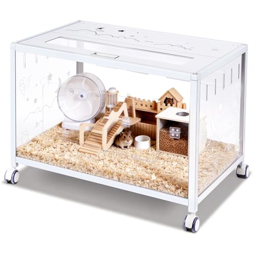 BREUAILY Hamsterkäfig Rattenkäfig Hasenkäfig Kleintierkäfig Hamsterhaus Kaninchenhaus...