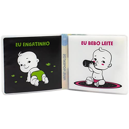 Kit com 3 Livros: Olá Bebê! Um Livrinho Contraste de Banho!