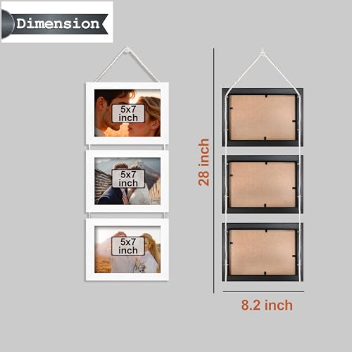 Image of Art Street Hanging photo frame pearl drop- set of 3