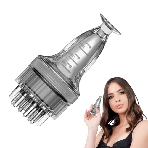 Aplicador de aceite para el cabello, aplicador de aceite de cuero cabelludo, peine masajeador | Diseño de pequeña capacidad para viajes de negocios, hogar, dormitorio, viajes