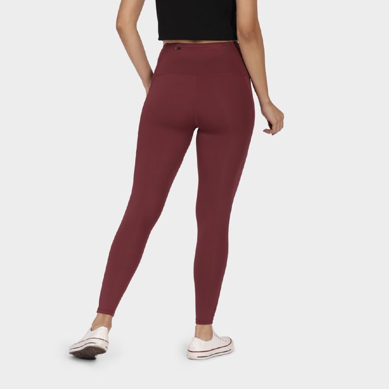 Image of BlissClub Women The Ultimate Leggings | High-Waist | Ankle Length | 4 Pockets | Squat-Proof | Activewear | Regular (for Women Upto 5'4)