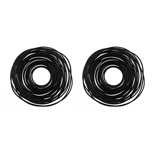 Uhrendichtungen O-Ring, Uhr Zurück O Ring, Uhr Zurück Dichtung, Schwarz Gummi Wasserdicht O Ring für Uhr Rückseite Dichtung Dichtungen Kit, Uhr Ersatzteile, 0,6mm, 28 Stück Cover