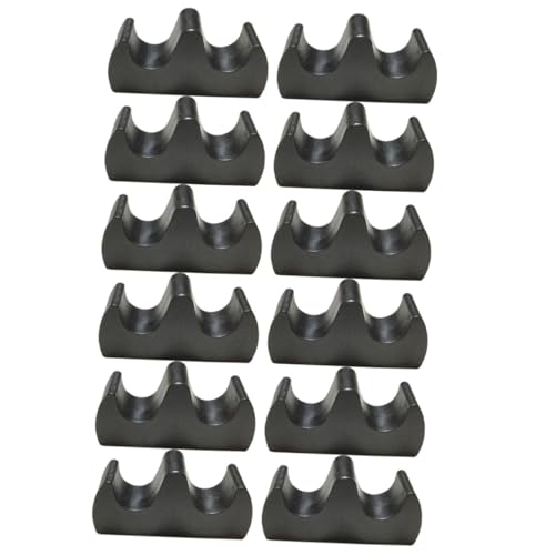ARTSEWPLY 12 Stück Teiliges Chinesischer Pinselhalter aus Stabilem Kunststoff Traditionelles Design Eleganter Schwarzer Desktop Stifthalter für Kalligraphie und Schreibpinsel Geeignet für