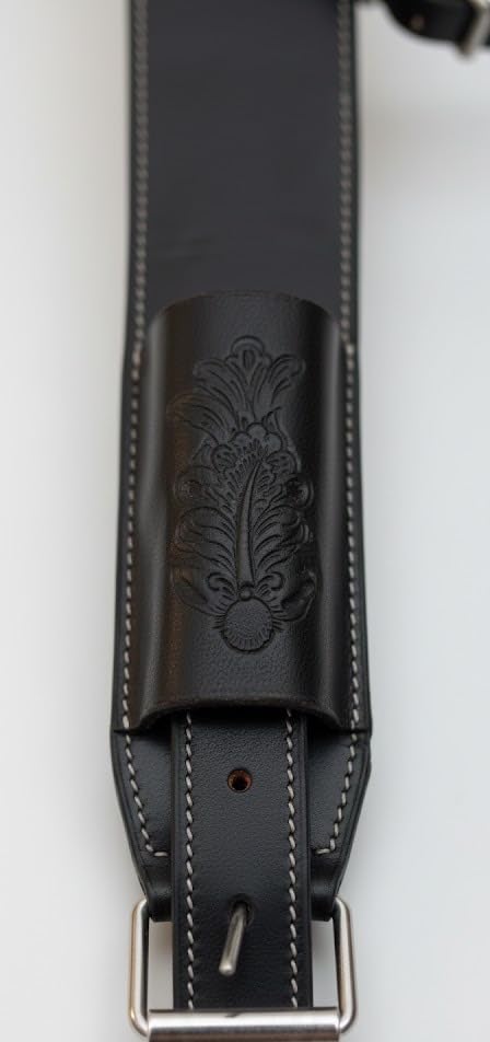 SELLE DE CHEVAL Cinch Flanc Circonférence Cuir Usiné Western Dos