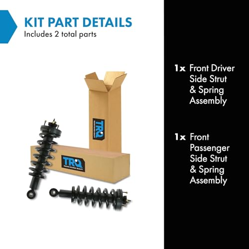 Image of TRQ Front Strut and Spring Assembly Set 2 Piece | For 2003-2011 Ford Crown Victoria 03-11 Mercury Grand Marquis 03-04 Marauder