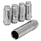 14X1.5 Closed Bulge Acorn Small Diameter 1.9' Lock Set Chrome - Premium Wheel Locks | Locking Lug Nuts for Enhanced Security with Unique Key | 4 Wheel Locks and 1 Key