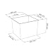 Prosperplast Macetero Urbi 50 cm Alto plástico Fower Pot con Interior Liner,...