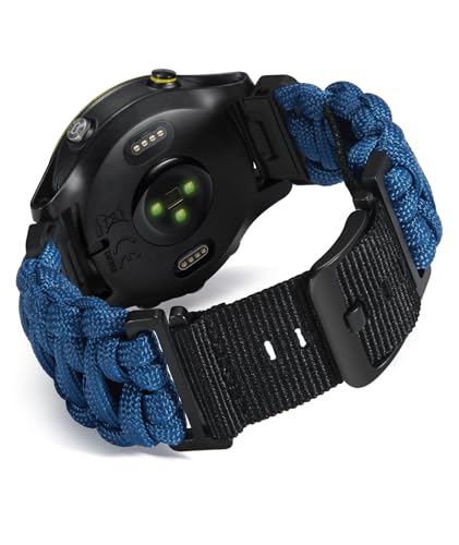 Correa Nylon Paracord 20mm/22mm/26mm Compatible Garmin miniatura 1