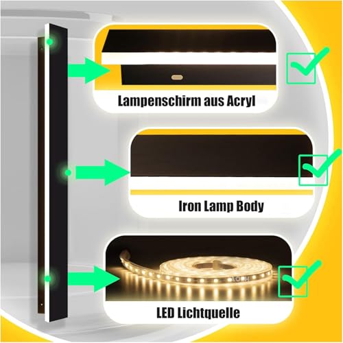 LED extérieure applique murale dimmable lampe longue variable 2700K-6500K - 4