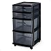 HOMZ Drawer Tower, 4-Tier...