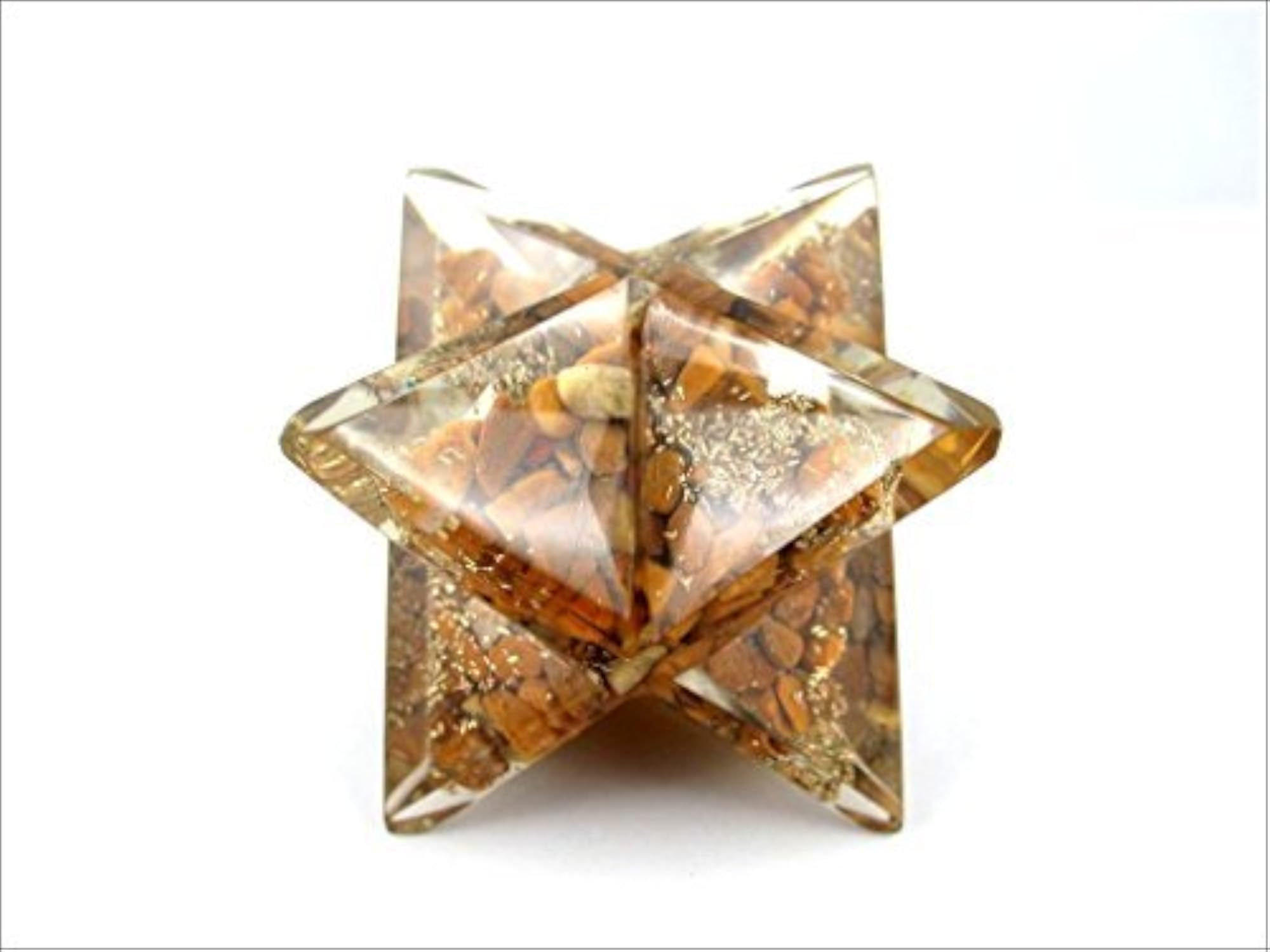 Jet Yellow Jade Orgone Merkaba