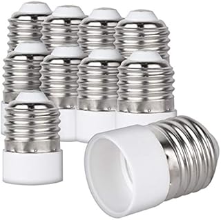 kwmobile E27 to E14 Converter (Pack of 10) - Lamp Socket Adapter Light Bulb Base Converters Screw-in Thread Adaptor Holder Set for LED, Halogen Bulbs