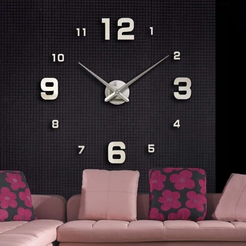 Horloge surdimensionnée dimensionnelle décorative en relief 3D