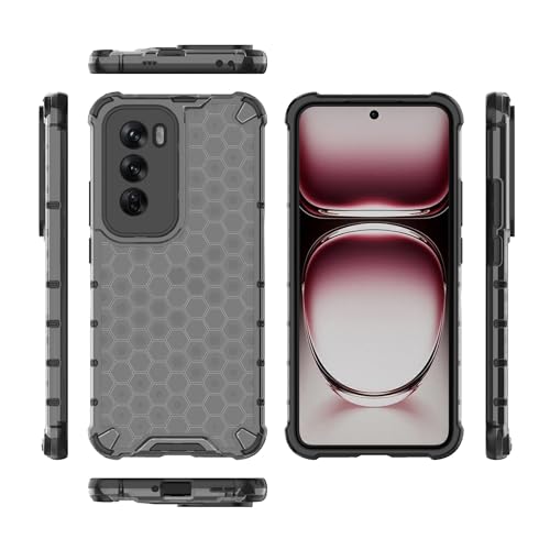 Image of Glasgow Back Case Cover Designed for [ Oppo Reno 12 Pro 5G / Reno12 Pro 5G ] (Stylish Look | Shock Proof) - Black
