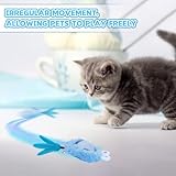 LETTERASHQP Katzenspielzeug Elektrisch Katzenball Elektrisch Elektronisches Interaktives Hundespielzeug Ball Katzenspielzeug Selbstbeschäftigung Smart mit Hasenohren und Schwanz für Katzen Hunde
