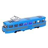 Tomanbery Dekoration Mehrfarbige Simulation Auto Modell Auto Spielzeug für über 3 Jahre alte Kinder(Hyundai Tram Blue)
