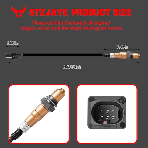LSU 4.9 Lambda WideBand 17025 Oxygen O2 Sensor, Replacement 02 Sensors Gauge Compatible with AEM 30-4110 30-0300 30-0310 X Series AFR Inline Controller UEGO Air Fuel Ratio Wideband 0258017025 - Image 5