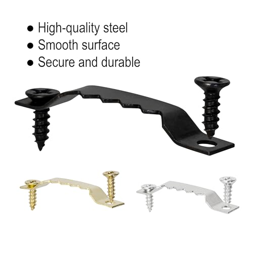 Small Sawtooth Picture Hangers with Screws - 50 Pack, Picture Hanging Hooks Perfect for Hanging Photo Frames, Canvas, Artwork, Paintings and More - Image 4