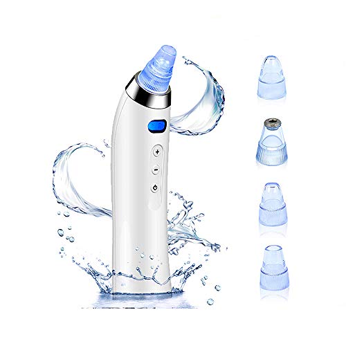 Blackhead Remover with 4 Replaceable Suction Head, Handheld Vacuum Cleaner with LED Screen, Pimple Extractor Tool Device Suction Kit Electric Face Nose Blackhead Whitehead Remover