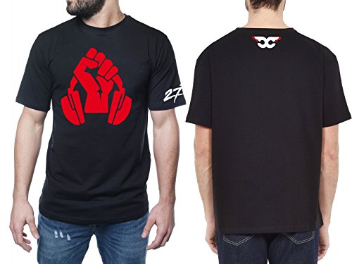 PLSH T Shirt Maglietta Nera Carl Cox Dj House Techno Ibiza Space - MOD2 (M)