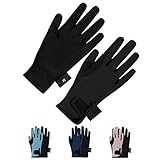 Thapower Kids Horse Riding Gloves Mesh Breathable Children Equestrian Horseback Boys & Girls Youth Outdoor Biking Cycling Sport Mitts Black XL