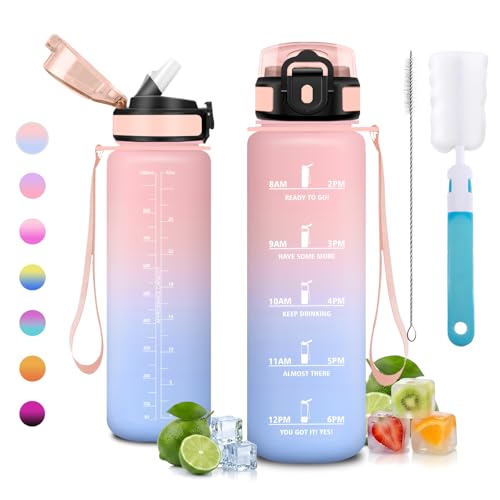 JAPORIA Trinkflasche 1L, Trinkflasche Sport...
