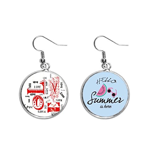 Pendientes de amor rojos y negros: alta sofisticación y confort para el lóbulo