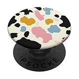 Motif imprimé vache sur beige pastel