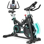 [2025 Aktualisierte]WENOKER Heimtrainer,Magnetwiderstand Stationäres Fahrrad für Zuhause,Indoor Bike mit Flüsterleise,Schweres Schwungrad und Verbesserter LCD-Monitor