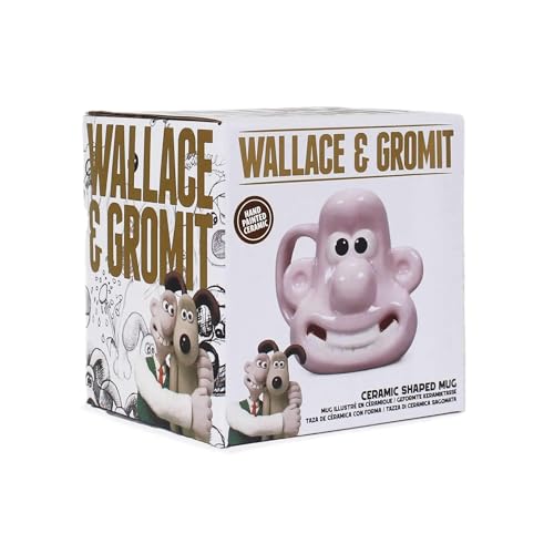 Taza moldeada Wallace & Gromit con caja miniatura 4