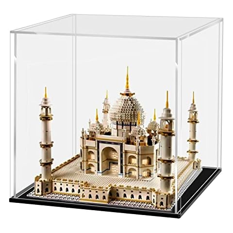 LANSCOERY Vitrina de acrílico Caja de encimera Organizador de Cubos Soporte Escaparate de protección a Prueba de Polvo Cover