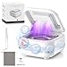 Ultrasonic Retainer Cleaner, 42kHz Ultrasonic Tooth Cleaner with Visible Window and Two Modes,180ML Ultrasonic Tooth Cleaner for Dentures, Retainer, Mouth Guard, Aligner, Jewelry