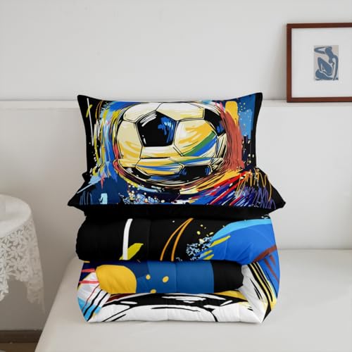Image of Feelyou Soccer Bedding Set Queen Size for Kids