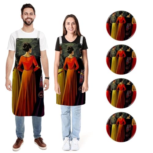 Tablier de cuisine doux pour femme et homme idéal pour cuisiner avec style