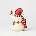 Enesco Jim Shore Heartwood Creek Snowman Holding a Cardinal Pint-Sized Figurine, 4.75 Inch, Multicolor